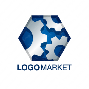 歯車と3とギアのロゴ