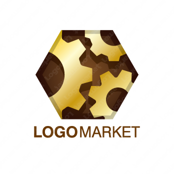 歯車と3とギアのロゴ