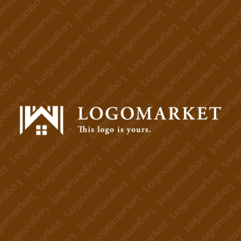 木造と無垢と屋根のロゴ