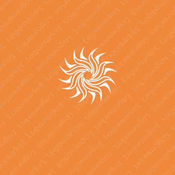 太陽と光とエネルギーのロゴ