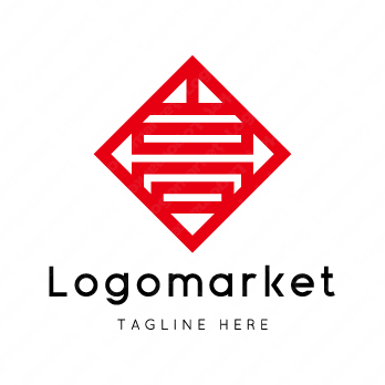 高と家紋と文字紋のロゴ