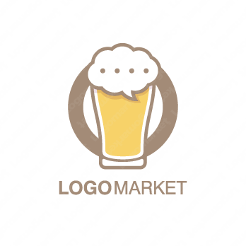 酒と会話と吹き出しのロゴ