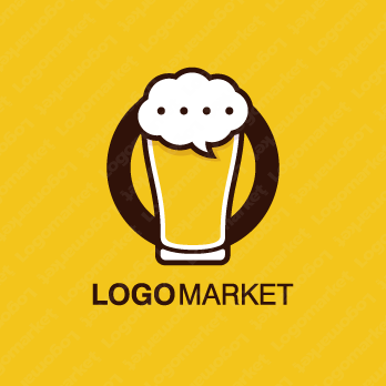 酒と会話と吹き出しのロゴ