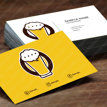 酒と会話と吹き出しのロゴ