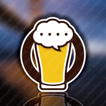 酒と会話と吹き出しのロゴ
