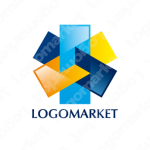 六角形と3と三角のロゴ