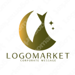 猫と夜と月のロゴ