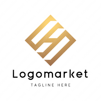 Hとhと菱形のロゴ
