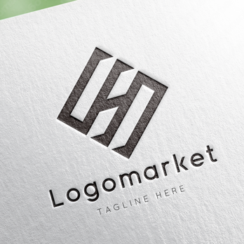 Hとhと菱形のロゴ