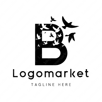 Bと鳥と空のロゴ