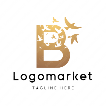 Bと鳥と空のロゴ