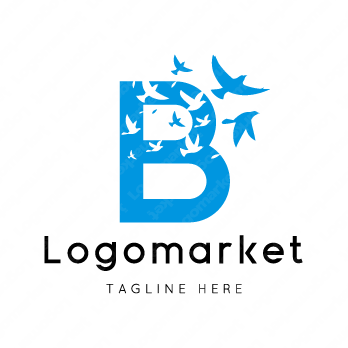 Bと鳥と空のロゴ