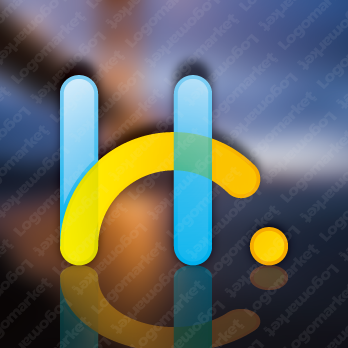 HとOと透明のロゴ