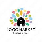 木と家と可能性のロゴ