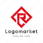 Rとrと菱形のロゴ