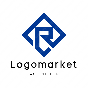 Rとrと菱形のロゴ