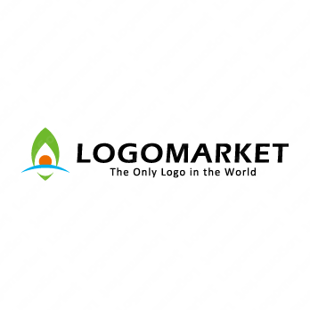 羽根と自然と希望のロゴ