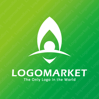 羽根と自然と希望のロゴ