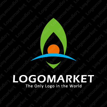 羽根と自然と希望のロゴ