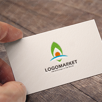 羽根と自然と希望のロゴ