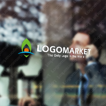 羽根と自然と希望のロゴ