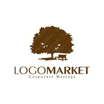 ベンチとリラックスとリフレッシュのロゴ