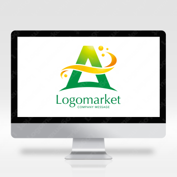 Aとaと虹のロゴ