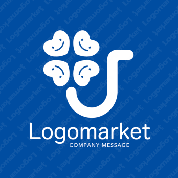 Jと四つ葉と笑顔のロゴ