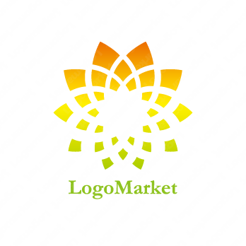 フラワーとナチュラルと花のロゴ