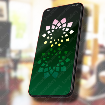 フラワーとナチュラルと花のロゴ