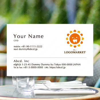 歯と笑顔と安心のロゴ