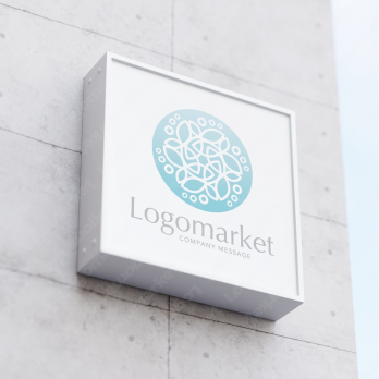 エンブレムとヒーリングとナチュラルのロゴ