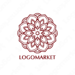 睡蓮と蓮華とフラワーのロゴ