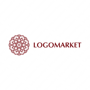 睡蓮と蓮華とフラワーのロゴ