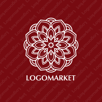 睡蓮と蓮華とフラワーのロゴ