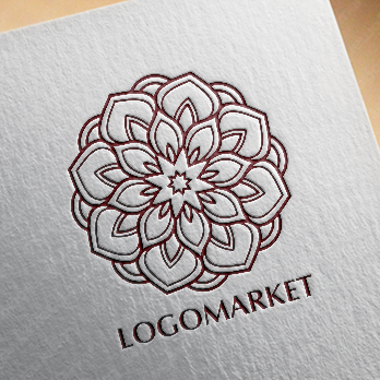 睡蓮と蓮華とフラワーのロゴ