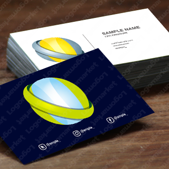 Nと球と光のロゴ