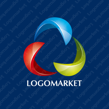 三角とトライアングルと3のロゴ