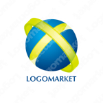 輪とXと球のロゴ