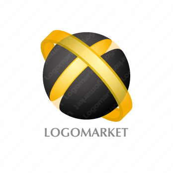 輪とXと球のロゴ