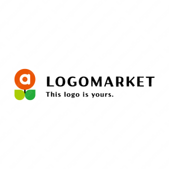 安心と調和と花のロゴ