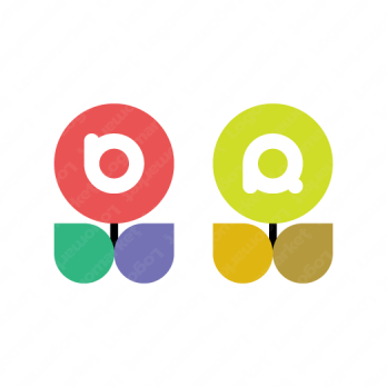 Aとaと虹のロゴ