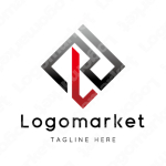 Rとrと菱形のロゴ