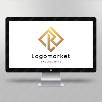 Rとrと菱形のロゴ