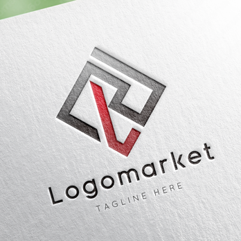 Rとrと菱形のロゴ