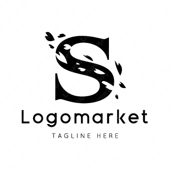 Sと桜と花のロゴ