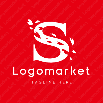 Sと桜と花のロゴ