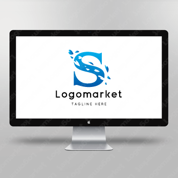 Sと桜と花のロゴ