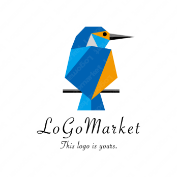 鳥とカワセミと幸せのロゴ