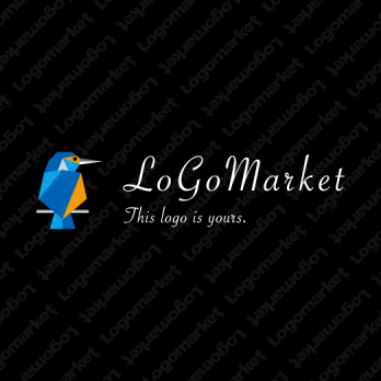 鳥とカワセミと幸せのロゴ